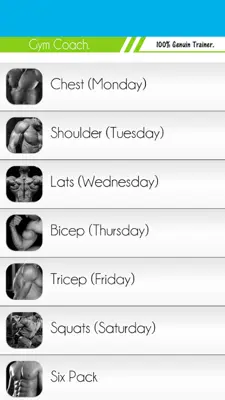 Gym Coach android App screenshot 5